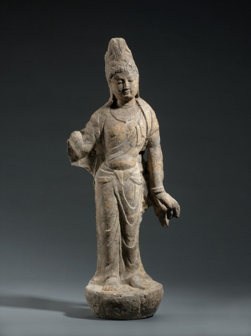 神王头像 上海博物馆藏(受访者供图)北魏交脚弥勒菩萨造像 上海博物