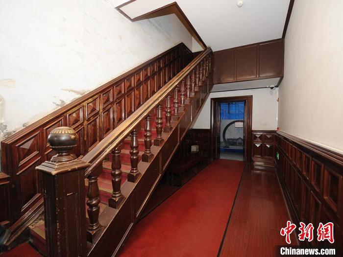 准备进行修缮的伪满皇宫博物院勤民楼内部一角。 刘栋 摄 准备进行修缮的伪满皇宫博物院勤民楼内部一角。 刘栋 摄