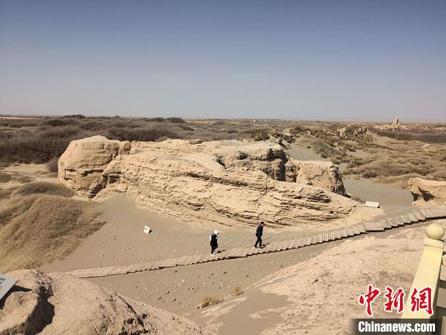 图为2019年4月,位于瓜州县境内的世界文化遗产锁阳城遗址。(资料图) 冯志军 摄 图为2019年4月,位于瓜州县境内的世界文化遗产锁阳城遗址。(资料图) 冯志军 摄