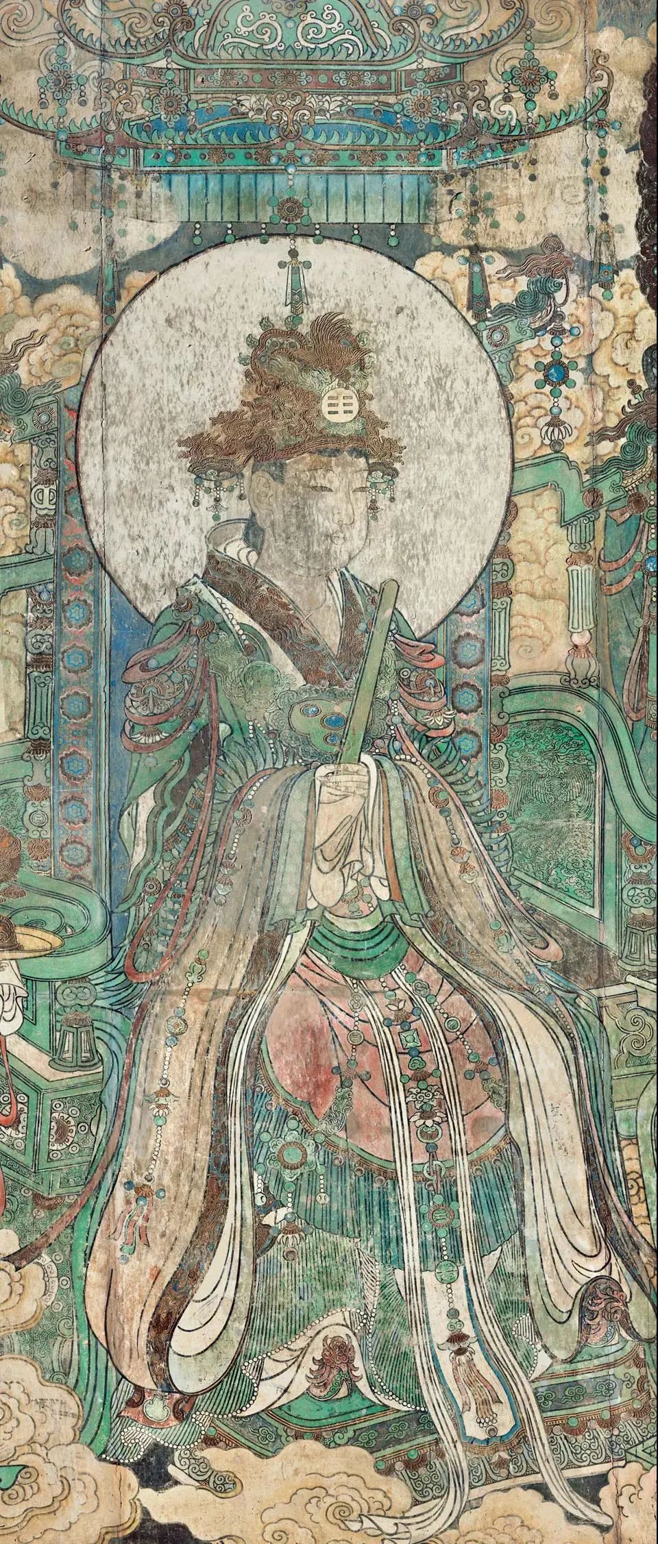 永乐宫壁画西壁《朝元图》局部