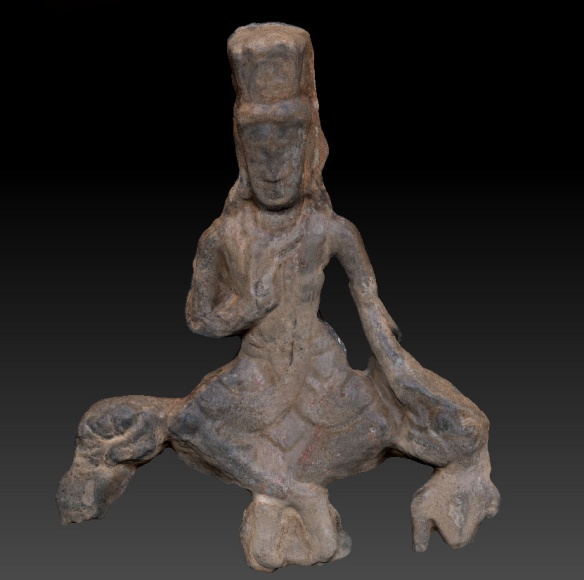 北魏交脚弥勒菩萨造像 上海博物馆藏&nbsp;(受访者供图)