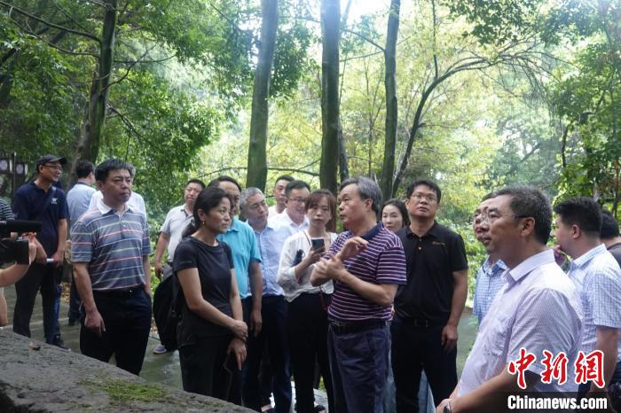 国家文物局现场指导石窟调查工作 国家文物局供图 摄