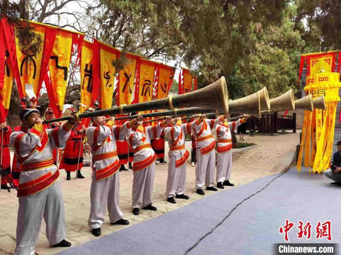 辛丑年谷雨祭祀仓颉典礼在陕西白水县举行。　董张曼 摄