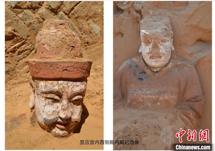 清平堡遗址出土的造像 陕西省考古研究院供图 清平堡遗址出土的造像 陕西省考古研究院供图