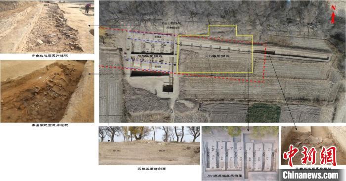 沙梁子古城遗址发现的夯土台基 内蒙古自治区文物考古研究院供图 沙梁子古城遗址发现的夯土台基 内蒙古自治区文物考古研究院供图