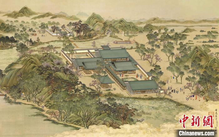 避暑山庄香远益清复原效果图 承德市文物局和中央美术学院避暑山庄复原研究课题组制 摄