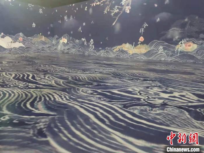 故宫《石渠宝笈》绘画数字科技展。 阿琳娜 摄 故宫《石渠宝笈》绘画数字科技展。 阿琳娜 摄