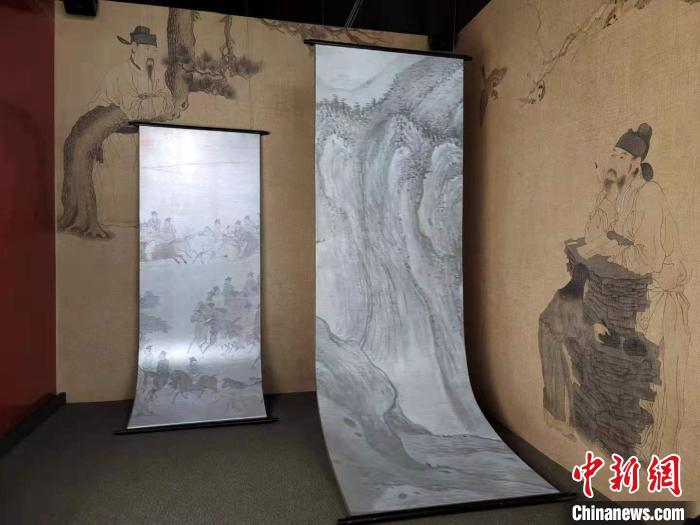 故宫《石渠宝笈》绘画数字科技展。 阿琳娜 摄 故宫《石渠宝笈》绘画数字科技展。 阿琳娜 摄