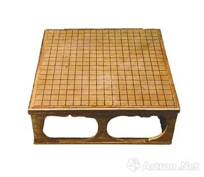 吐鲁番阿斯塔那唐木制围棋盘