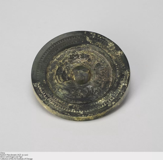 东汉时期龙虎纹铜镜，芝加哥艺术博物馆，馆藏编号：rx17560/518
